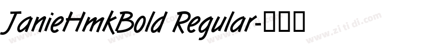 JanieHmkBold Regular字体转换